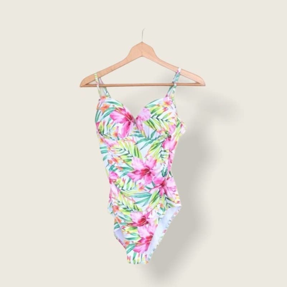 ☀️Simply Rhona Floral One Piece Underwire Swimsuit